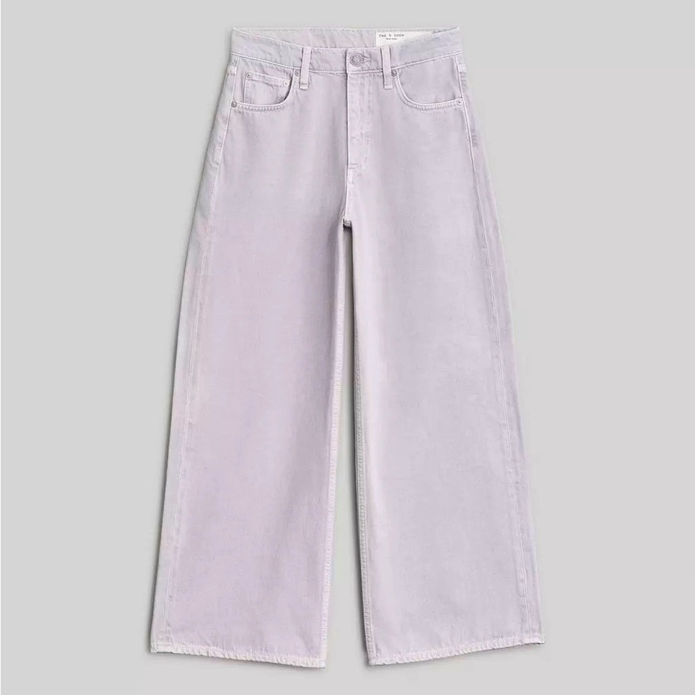 NWT - rag & bone - Andi Ankle Wide Leg Jean - Lavender - 27 - Picture 4 of 4